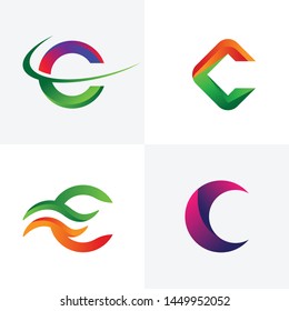 Abstract C Letter Logo Design Template