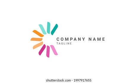 Resumen plantilla de vector de diseño de logotipo de letra C