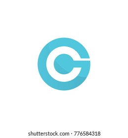 Letter G Gg Linear Style Overlapping Stock Vector (Royalty Free ...