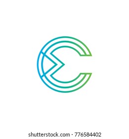 Abstract C Letter Logo Design Vector, Modern Illustration