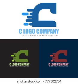 Abstract C Letter Logo Design Vector, Modern Illustration