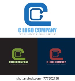 Abstract C Letter Logo Design Vector, Modern Illustration