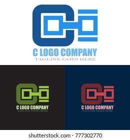 Abstract C Letter Logo Design Vector, Modern Illustration