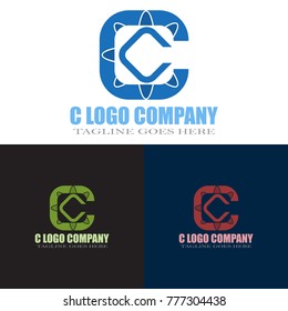 Abstract C Letter Logo Design Vector, Modern Illustration