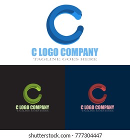 Abstract C Letter Logo Design Vector, Modern Illustration