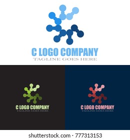 Abstract C Letter Logo Design Vector, Modern Illustration