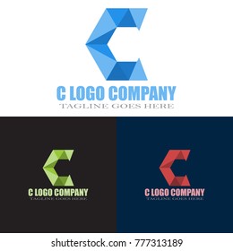 Abstract C Letter Logo Design Vector, Modern Illustration