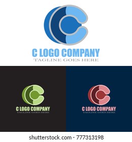 Abstract C Letter Logo Design Vector, Modern Illustration