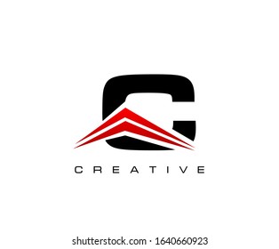Abstract C Letter Logo, Perfect for Real Estate and Construction Concept