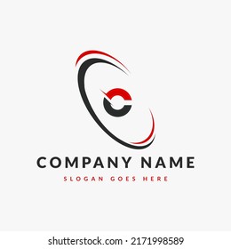 Abstract C   letter modern initial unique logo design template