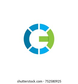Abstract C and T logo design vector