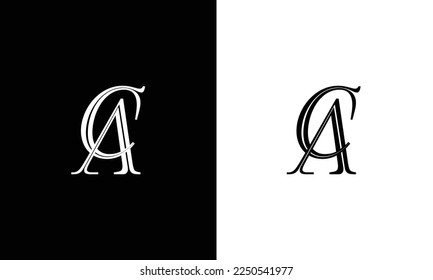 Abstract CA letter logo-CA Logo Design, vector logo design