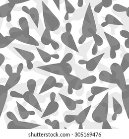 Abstract cactus background. Seamless pattern.Vector.