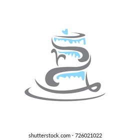 Abstract Cake Logo