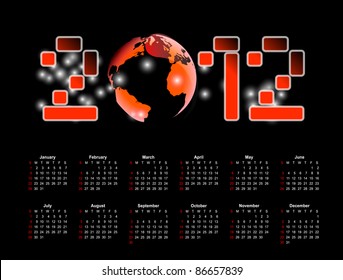 Abstract calendar 2012, 2013