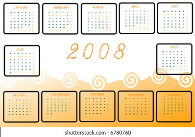 Abstract calendar