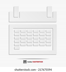 Abstract calendar web icon for your design