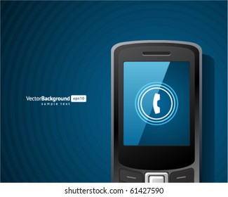 Abstract call mobile phone vector background. Eps 10