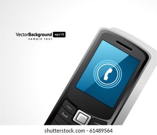 Abstract call mobile phone vector background. Eps 10