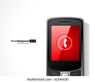 Abstract call mobile phone vector background. Eps 10