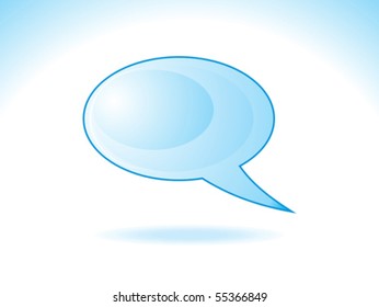 abstract call out shape  with blue background vector illustration