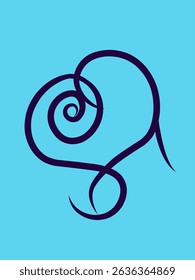 Abstract Calligraphic Flourish Design Vector