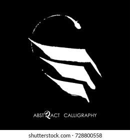 Abstract calligraphic logo design. Calligraphy vector illustration usable for logo design