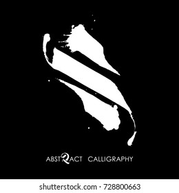 Abstract calligraphic logo design. Calligraphy vector illustration usable for logo design