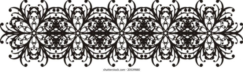abstract calligraphic ornaments in vector format, very easy to edit, individual objects!