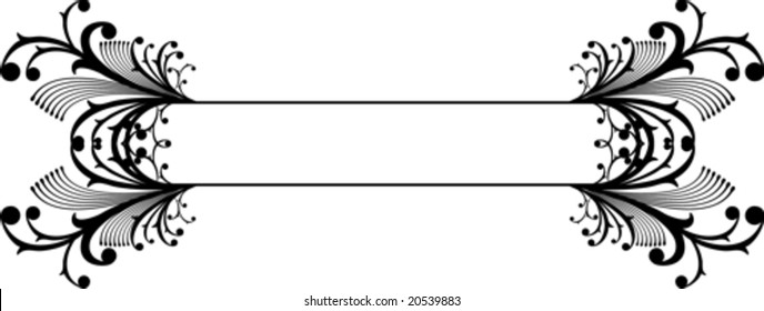abstract calligraphic ornaments in vector format, very easy to edit, individual objects!
