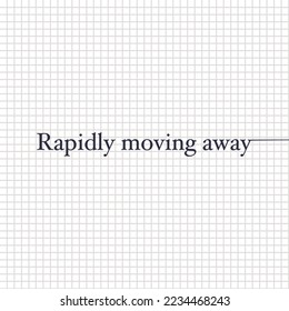 Abstract calligraphic pattern. Typography pattern. Rapidly moving away. Illustration for postcard, poster, banner, flyer, greeting card, cover.