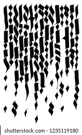 Abstract calligraphic pattern. Vector illustration