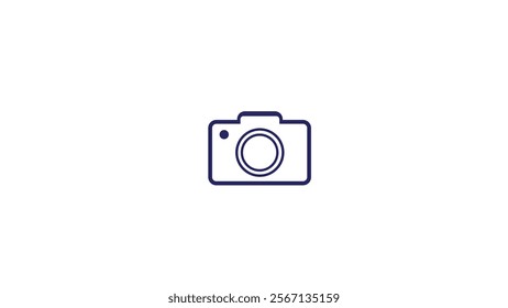 Abstract Camara icon on black background.