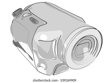 abstract camcorder isolated 