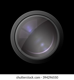 Abstract camera lens. Vector illustration