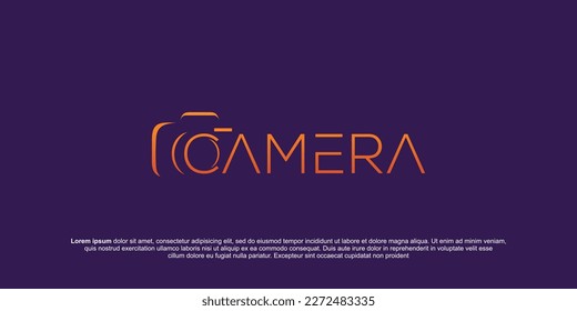 Abstraktes Camera-Logo mit C Initial