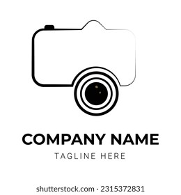 Abstract Camera logo design template 