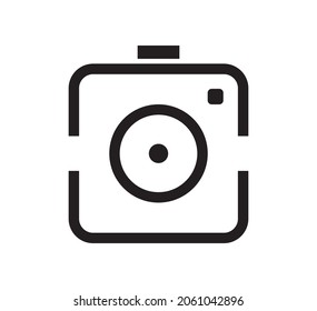 abstract camera logo vector design template