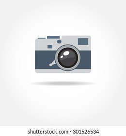 Abstract camera logo. Vector design.