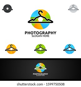 Abstract Camera Photography Logo Icon Vector Design Template 