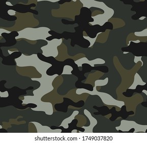 
Resumen de la textura del ejército de camo sin fisuras gráficos vectoriales