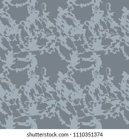 Abstract camo background as urban camouflage in different shades of grey and blue. Seamless repeat pattern - UFO paintball or strikeball camoflauge, wallpaper, backdrop or for print for textile