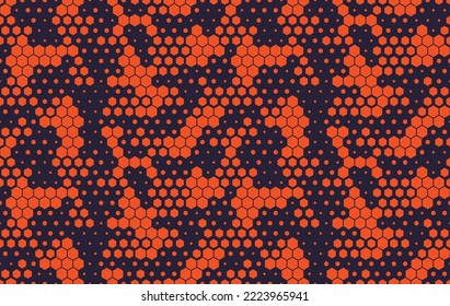 Abstract camo digital pattern, geometric design.