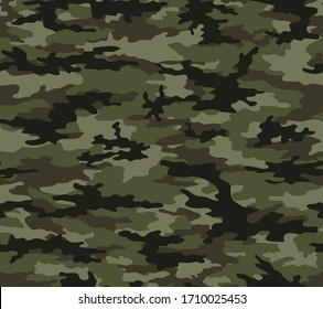 
Abstract camo seamless pattern for print. Military texture. Disguise. Vector illustration.