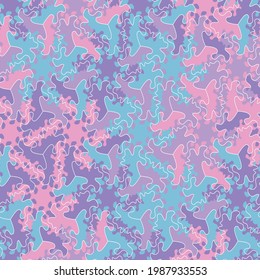 An abstract camo style seamless vector pattern