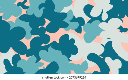 abstract camouflage background in blue shades