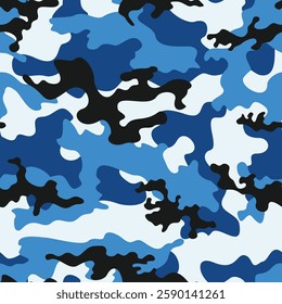 
abstract camouflage blue modern pattern, urban stylish design