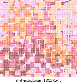 The abstract camouflage is covered with a network of abstract figures. Seamless texture.