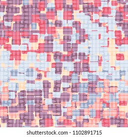 The abstract camouflage is covered with a network of abstract figures. Seamless texture.