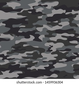 
Abstract Camouflage Gray Seamless Pattern On Print Clothes